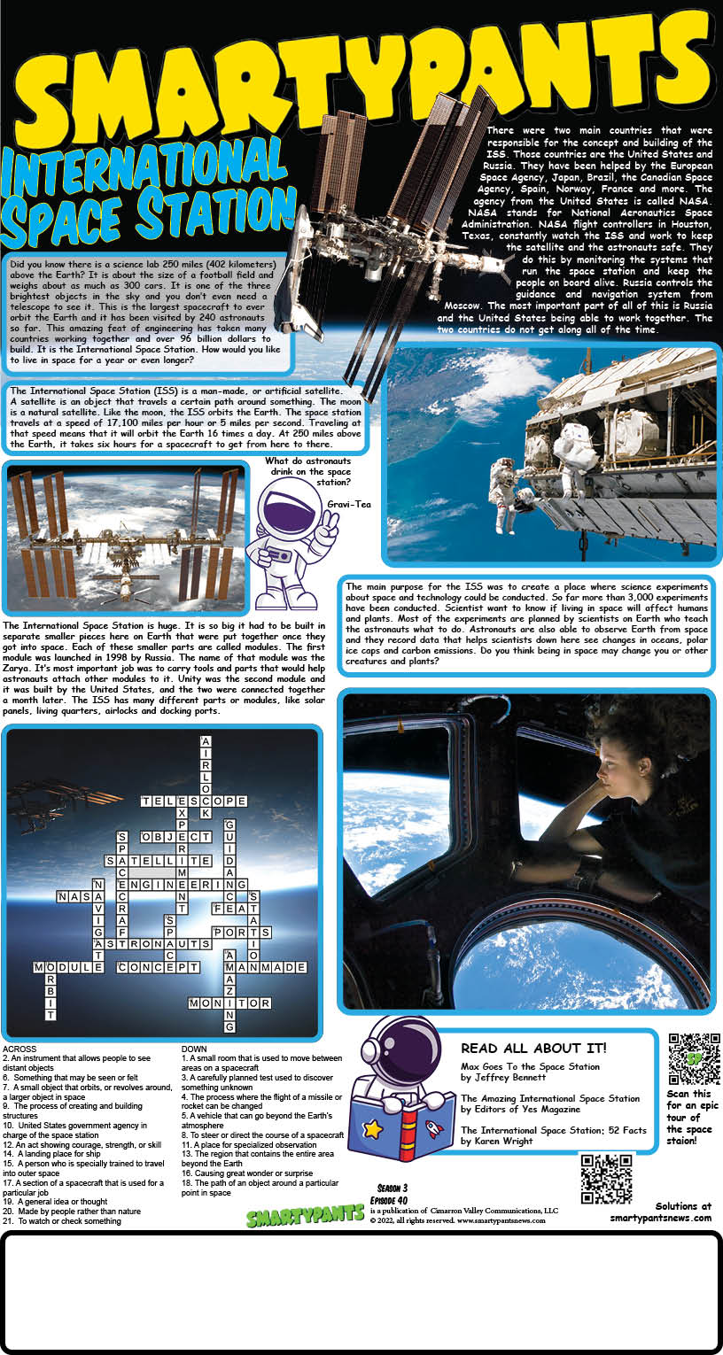 International Space Station Crossword Solution Smartypants
